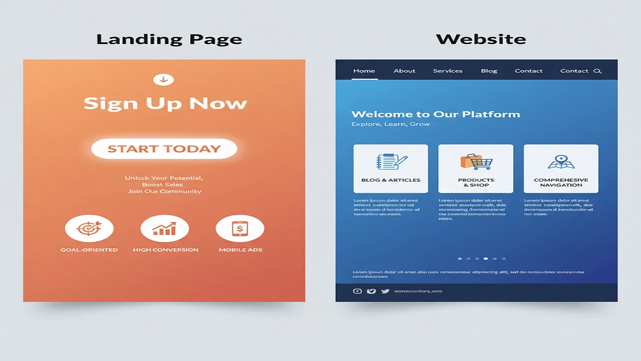 Landing Page vs Website: Which Is Best for Your Italy-Based Business?