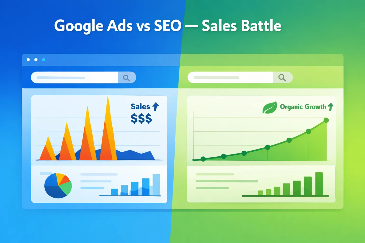 Google Ads vs SEO battle