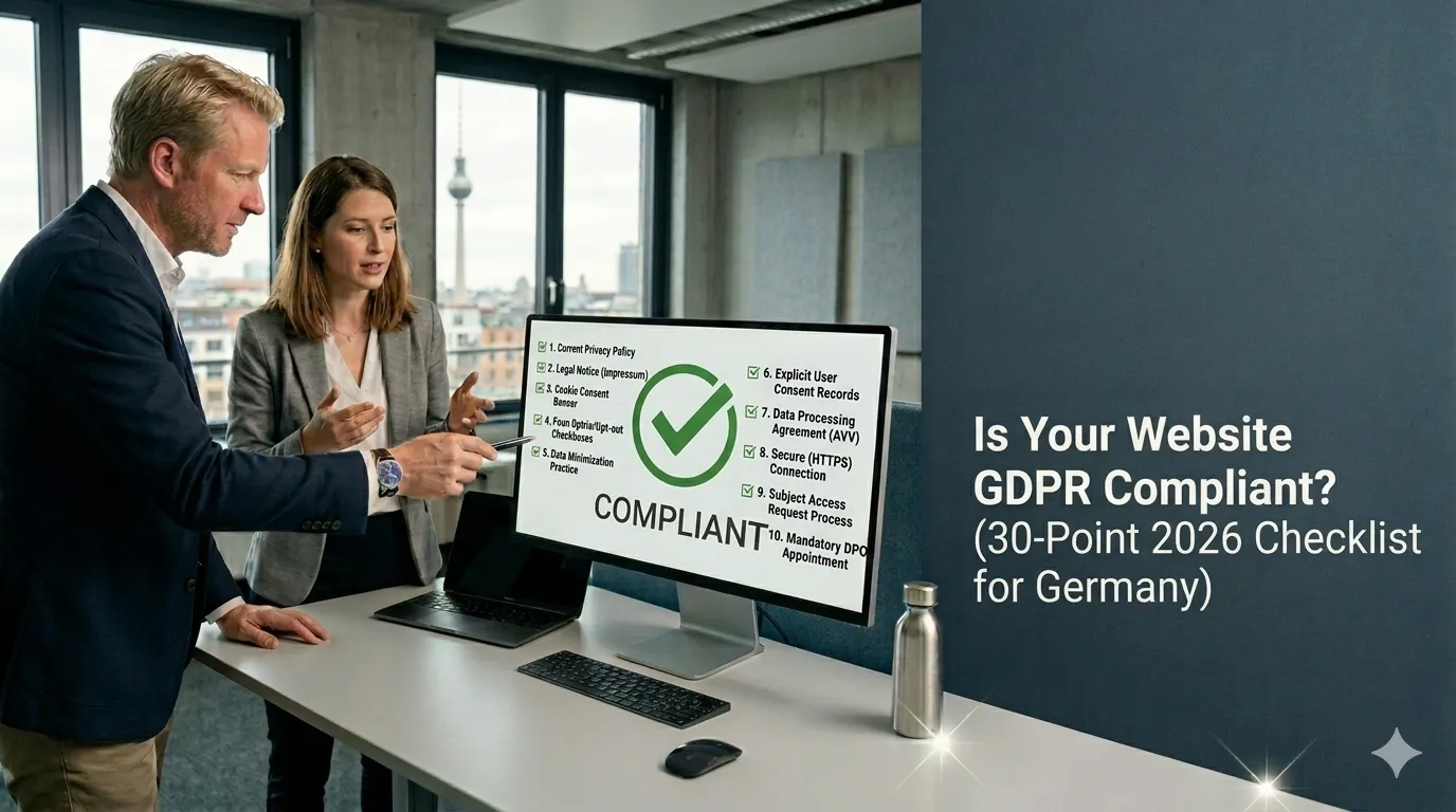 GDPR compliant website checklist 2026