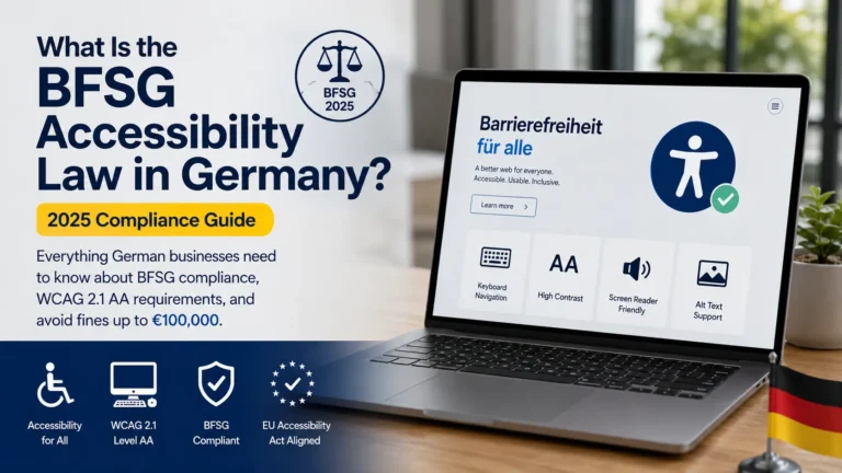 What Is the BFSG Accessibility Law in Germany? (2025 Compliance Guide)