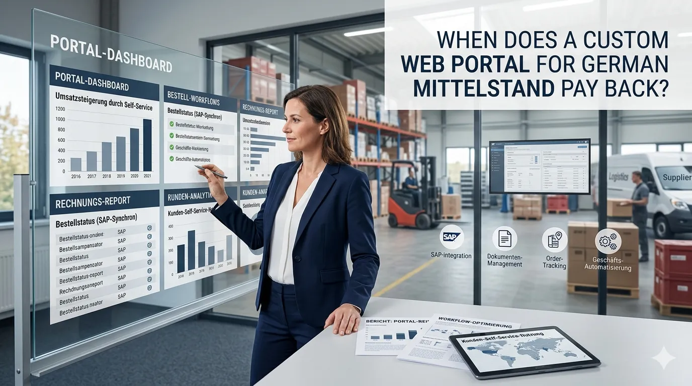 custom web portal for German Mittelstand
