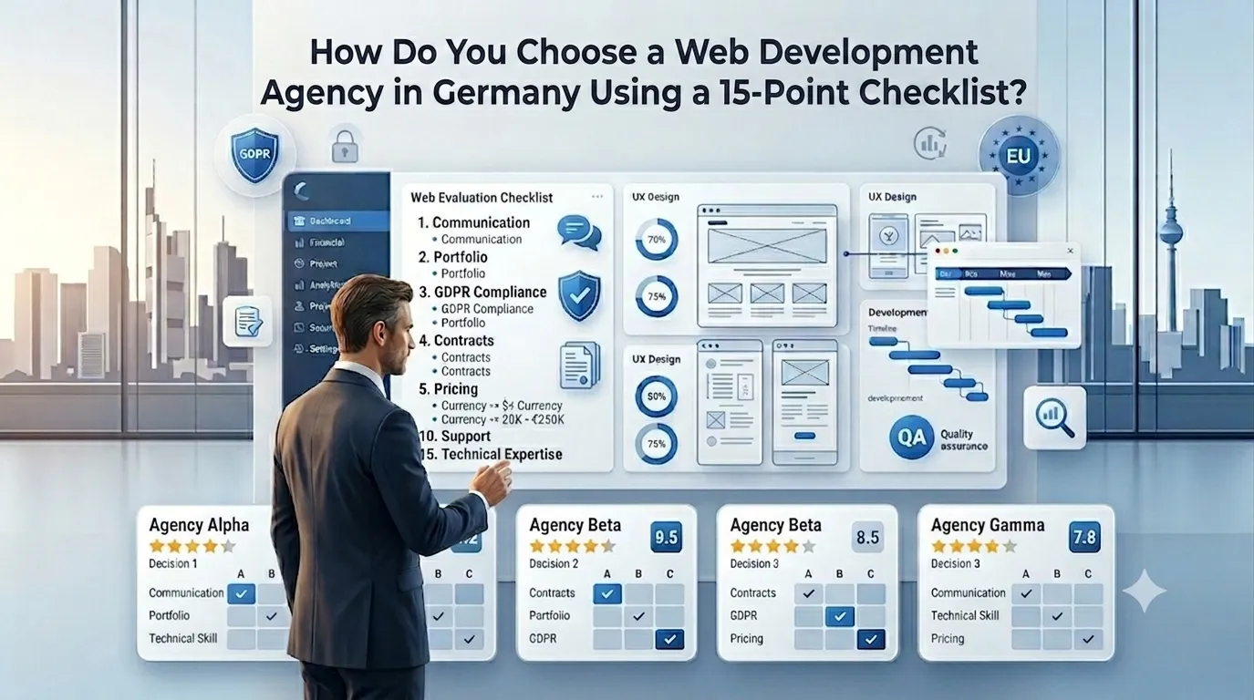 how to choose web development agency Germany