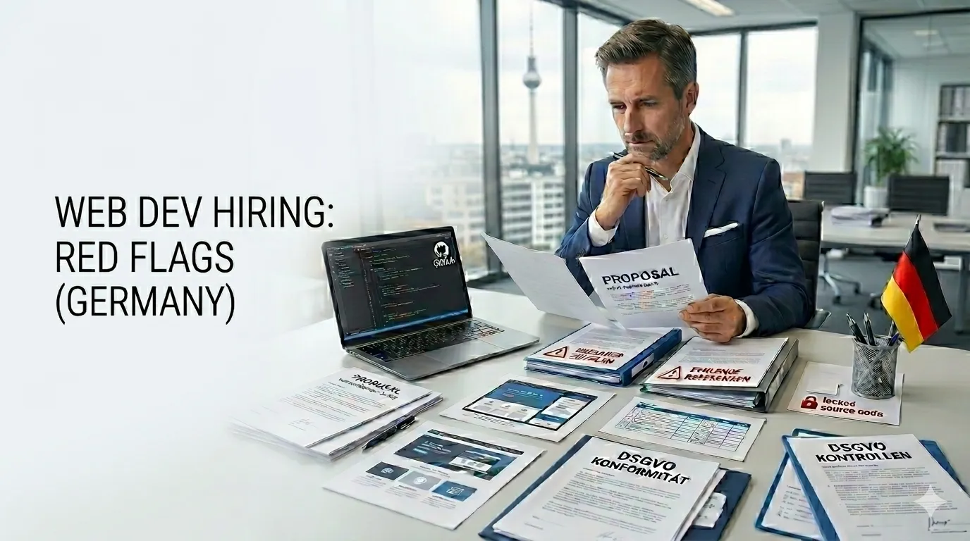red flags when hiring a web developer
