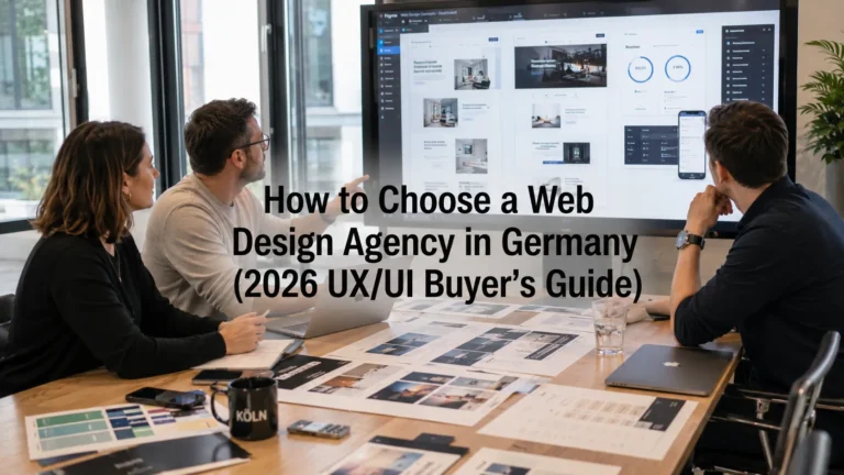How to Choose a Web Design Agency in Germany (2026 UX/UI Buyer’s Guide)