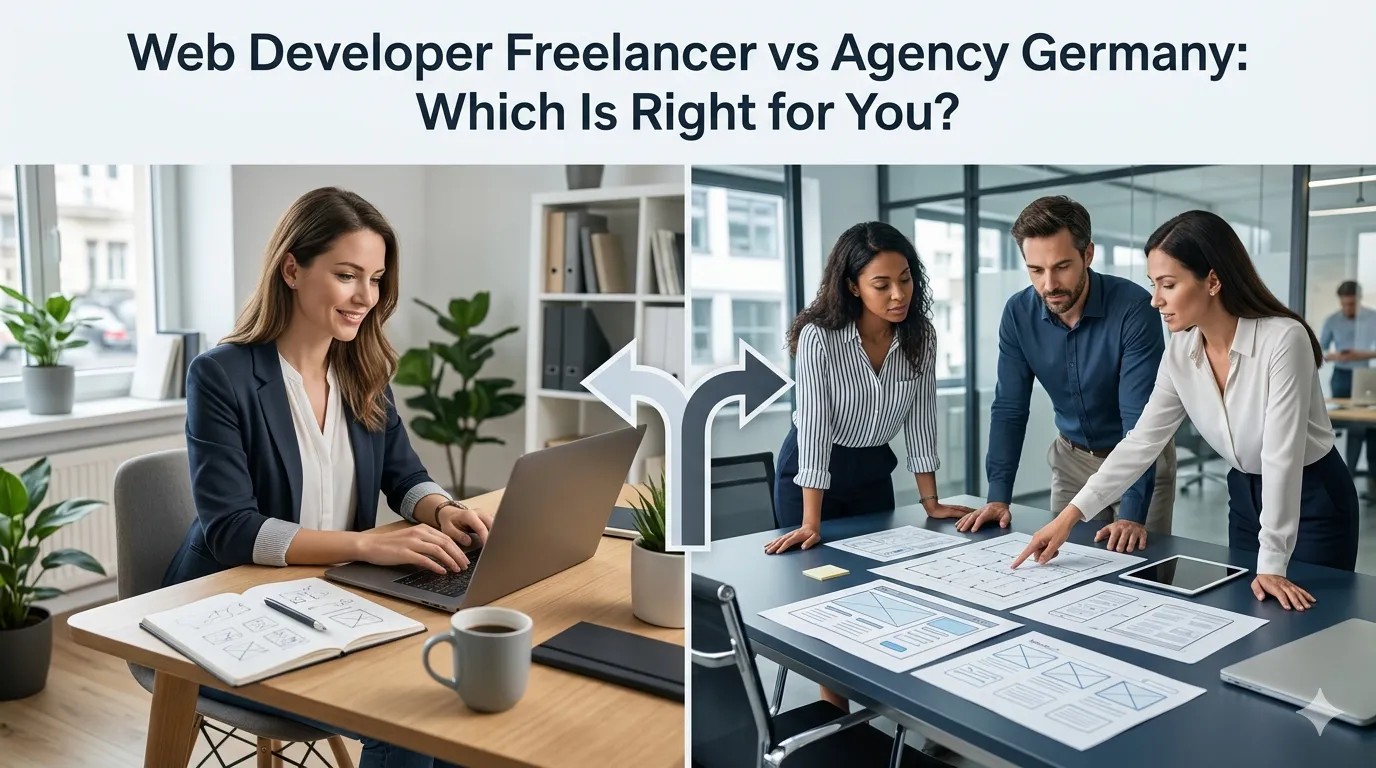 web developer freelancer vs agency Germany