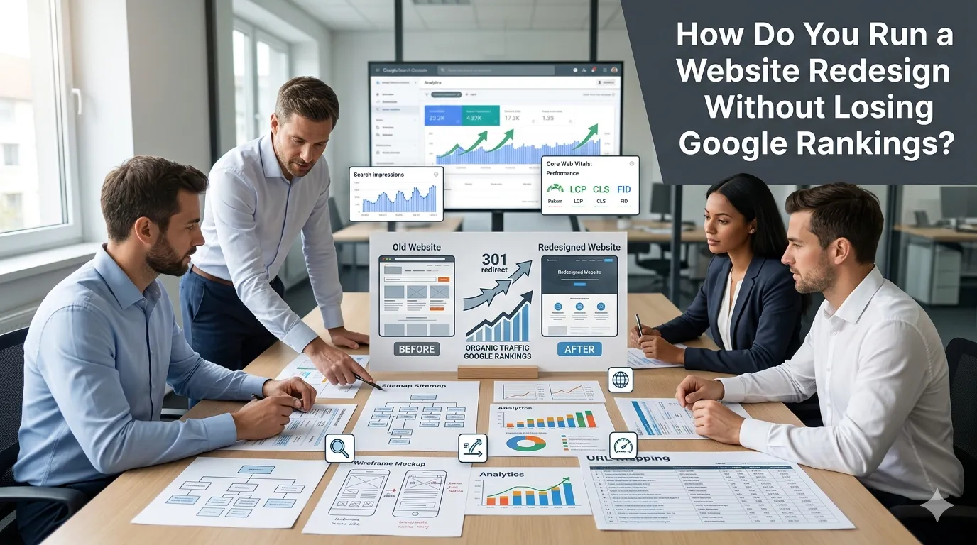 website redesign without losing Google rankings