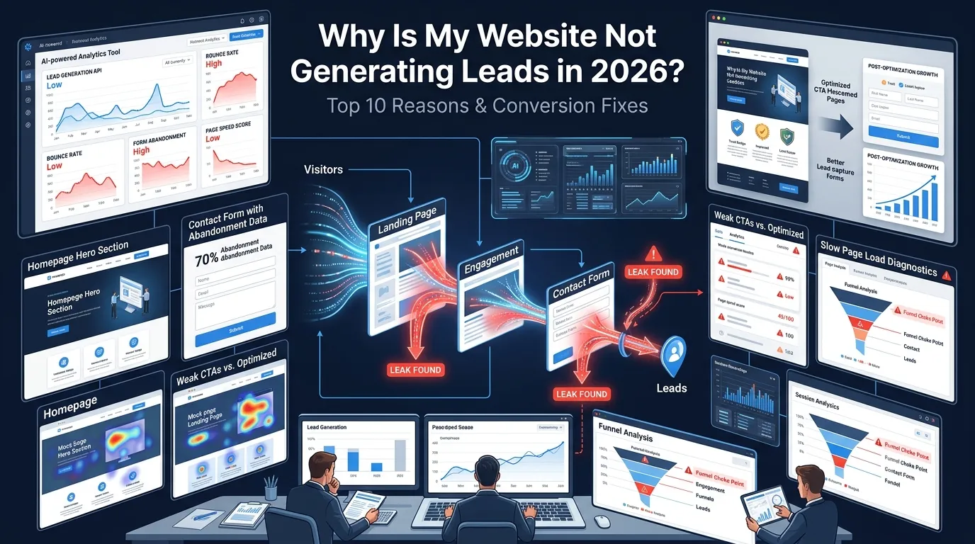 why my website is not generating leads